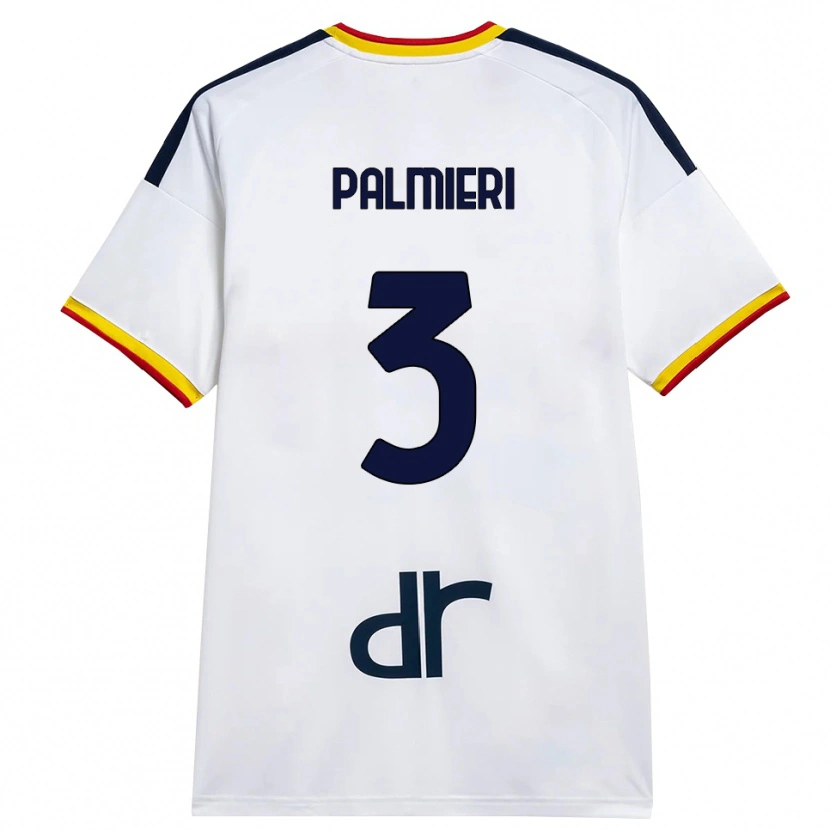 Danxen Kinder Andrea Palmieri #3 Weiß Gelb Rot Auswärtstrikot Trikot 2026/27 T-Shirt Schweiz