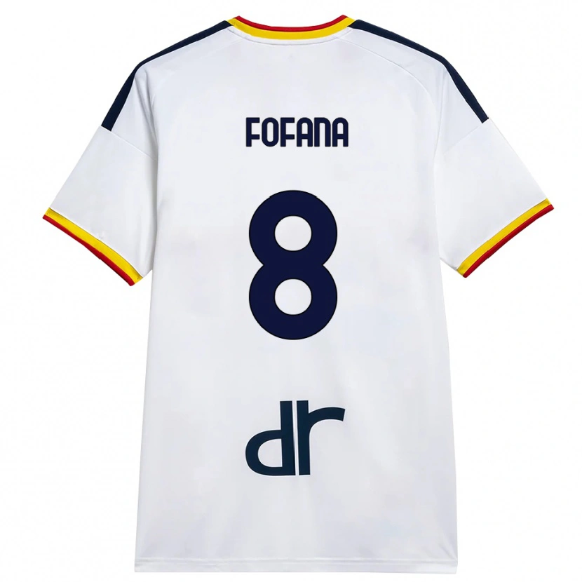 Danxen Kinder Sadik Fofana #8 Weiß Gelb Rot Auswärtstrikot Trikot 2026/27 T-Shirt Schweiz