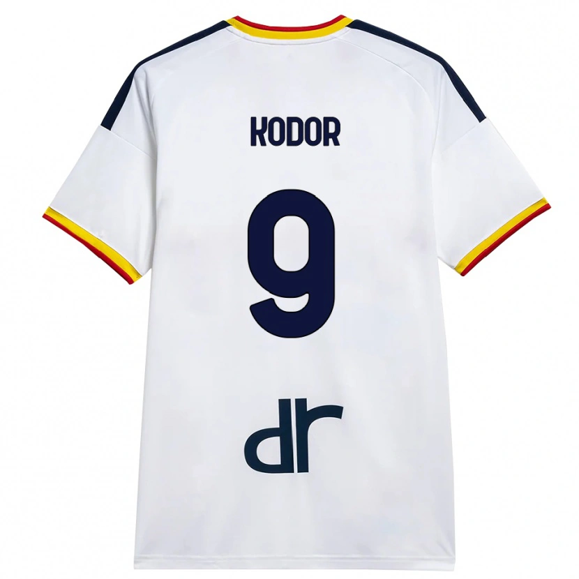 Danxen Kinder Jason Kodor #9 Weiß Gelb Rot Auswärtstrikot Trikot 2026/27 T-Shirt Schweiz