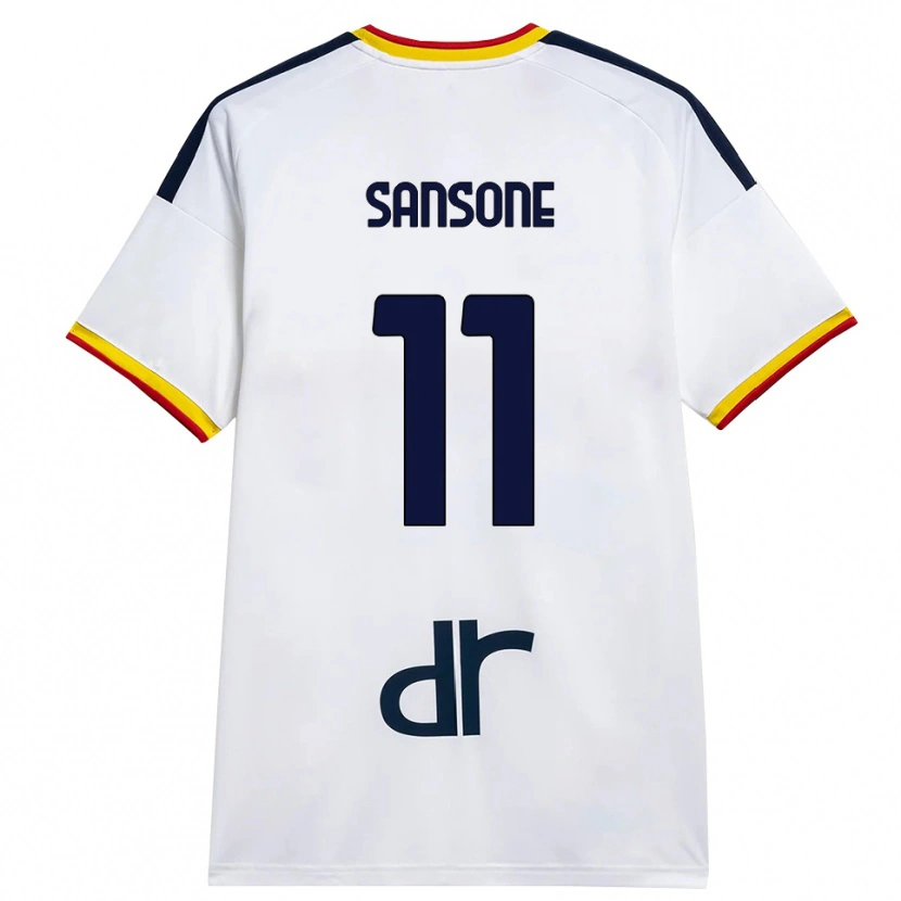 Danxen Kinder Nicola Sansone #11 Weiß Gelb Rot Auswärtstrikot Trikot 2026/27 T-Shirt Schweiz