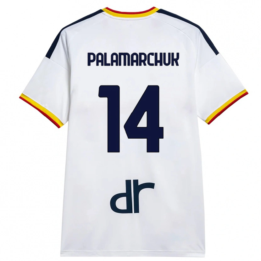 Danxen Kinder Cristiano Palamarchuk #14 Weiß Gelb Rot Auswärtstrikot Trikot 2026/27 T-Shirt Schweiz
