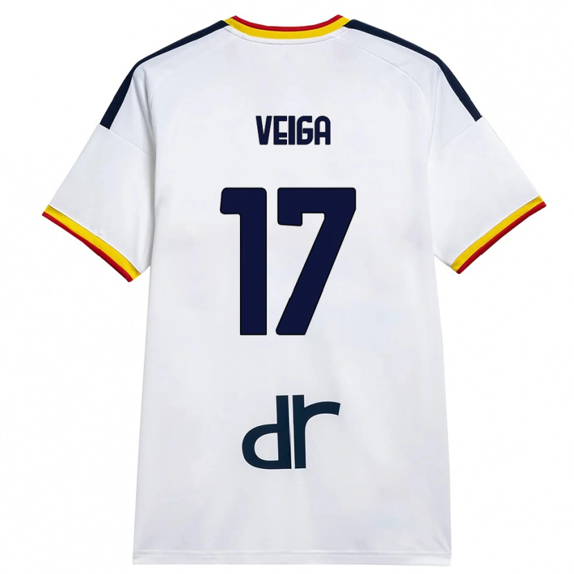 Danxen Kinder Danilo Veiga #17 Weiß Gelb Rot Auswärtstrikot Trikot 2026/27 T-Shirt Schweiz