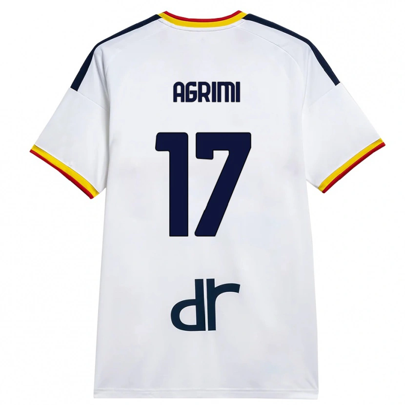 Danxen Kinder Matteo Agrimi #17 Weiß Gelb Rot Auswärtstrikot Trikot 2026/27 T-Shirt Schweiz