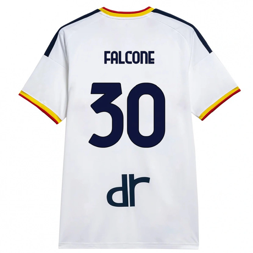 Danxen Kinder Wladimiro Falcone #30 Weiß Gelb Rot Auswärtstrikot Trikot 2026/27 T-Shirt Schweiz