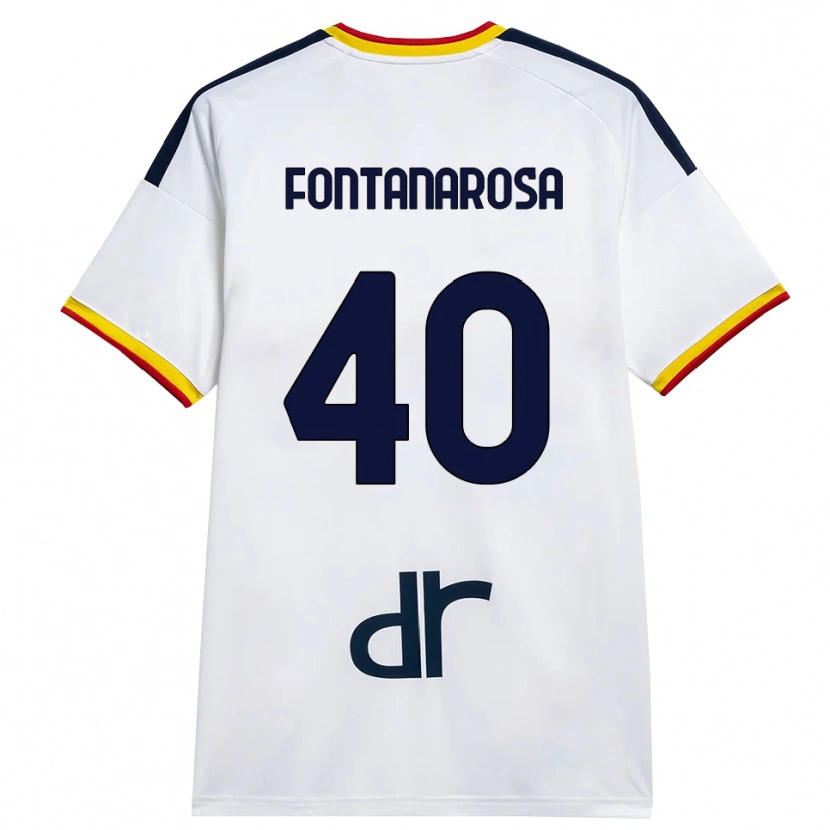 Danxen Kinder Andrea Fontanarosa #40 Weiß Gelb Rot Auswärtstrikot Trikot 2026/27 T-Shirt Schweiz