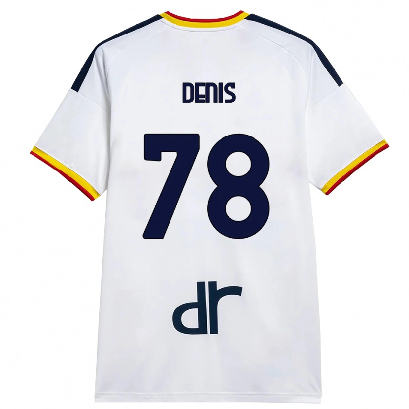 Danxen Kinder Max Denis #78 Weiß Gelb Rot Auswärtstrikot Trikot 2026/27 T-Shirt Schweiz