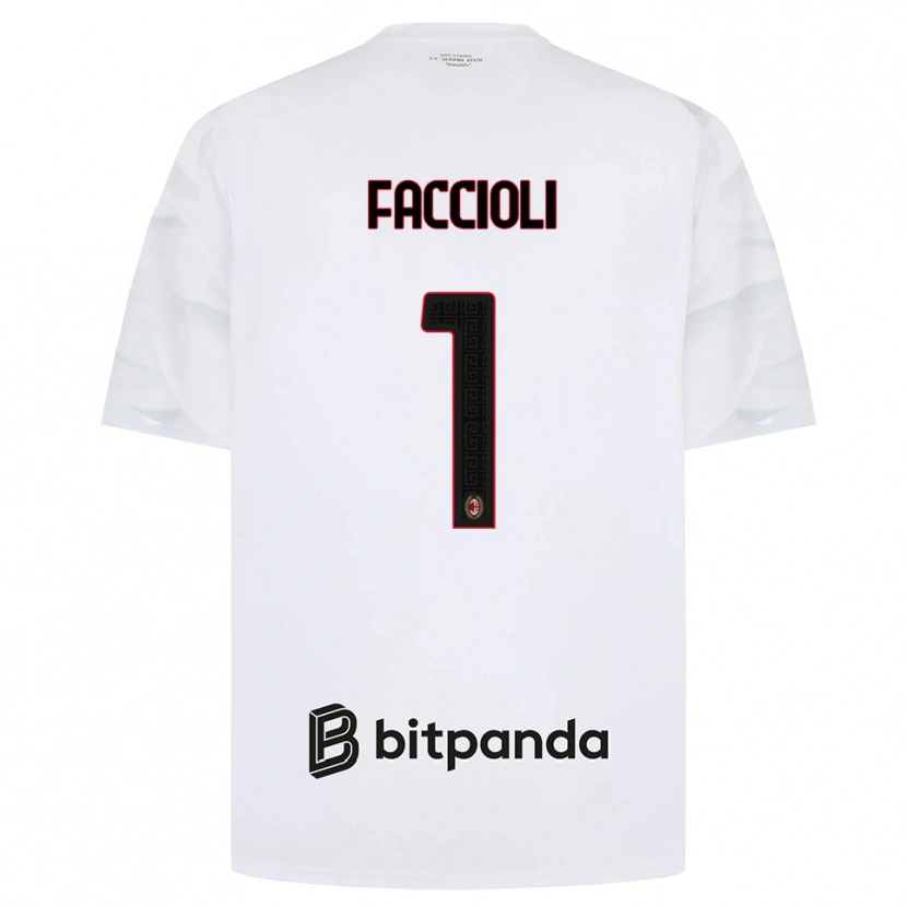 Danxen Kinder Pietro Faccioli #1 Weiß Rot Schwarz Auswärtstrikot Trikot 2026/27 T-Shirt Schweiz
