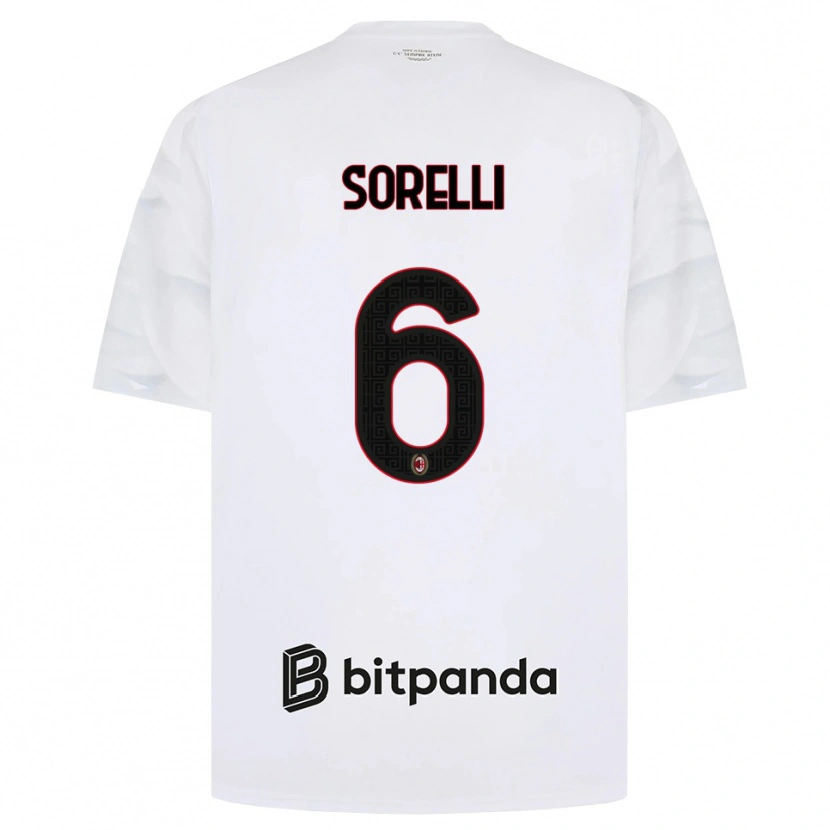 Danxen Kinder Nadine Sorelli #6 Weiß Rot Schwarz Auswärtstrikot Trikot 2026/27 T-Shirt Schweiz