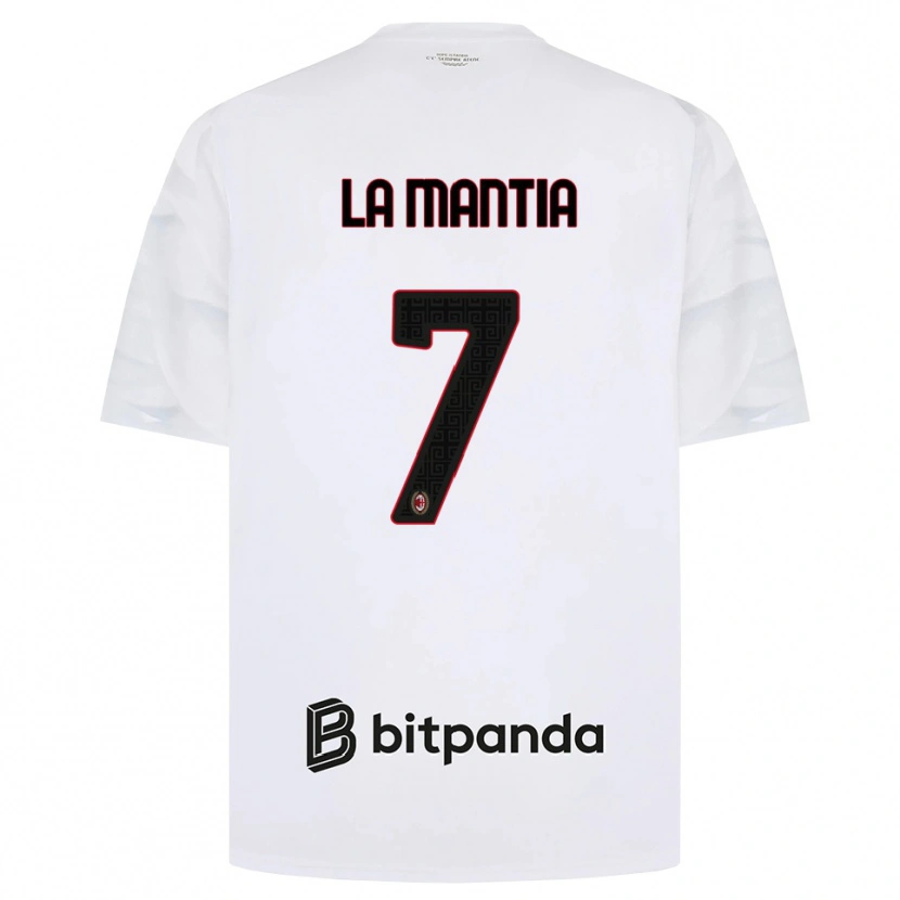 Danxen Kinder Simon La Mantia #7 Weiß Rot Schwarz Auswärtstrikot Trikot 2026/27 T-Shirt Schweiz