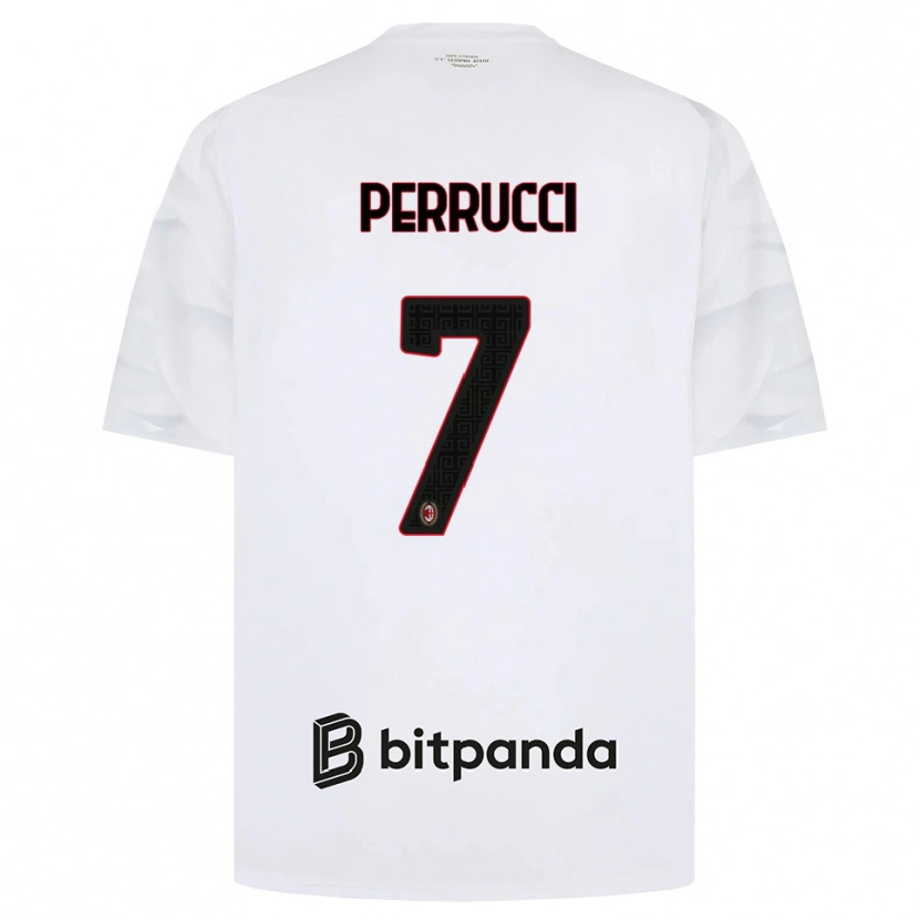 Danxen Kinder Vincenzo Perrucci #7 Weiß Rot Schwarz Auswärtstrikot Trikot 2026/27 T-Shirt Schweiz