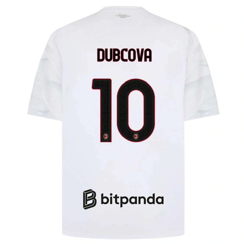 Danxen Kinder Kamila Dubcova #10 Weiß Rot Schwarz Auswärtstrikot Trikot 2026/27 T-Shirt Schweiz
