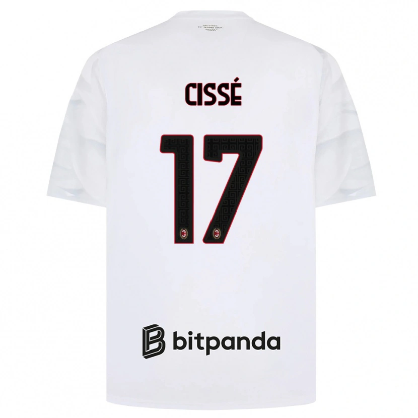 Danxen Kinder Maiga-Hamadoun Cissé #17 Weiß Rot Schwarz Auswärtstrikot Trikot 2026/27 T-Shirt Schweiz