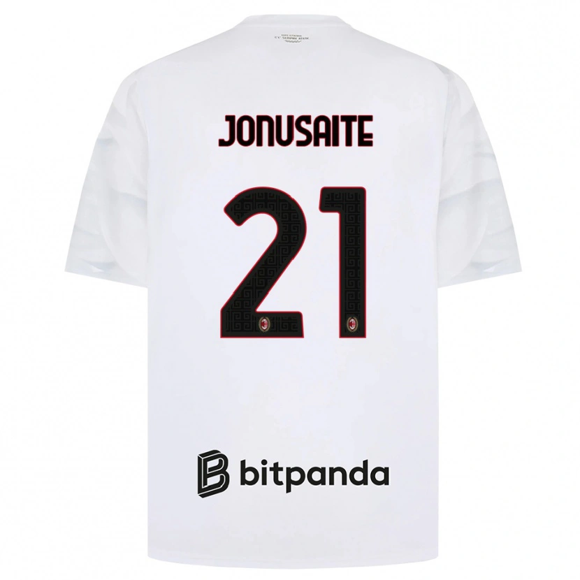 Danxen Kinder Rimante Jonusaite #21 Weiß Rot Schwarz Auswärtstrikot Trikot 2026/27 T-Shirt Schweiz