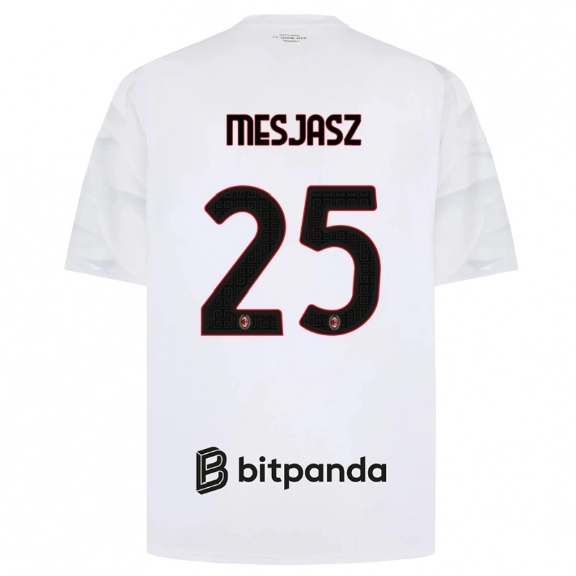 Danxen Kinder Malgorzata Mesjasz #25 Weiß Rot Schwarz Auswärtstrikot Trikot 2026/27 T-Shirt Schweiz