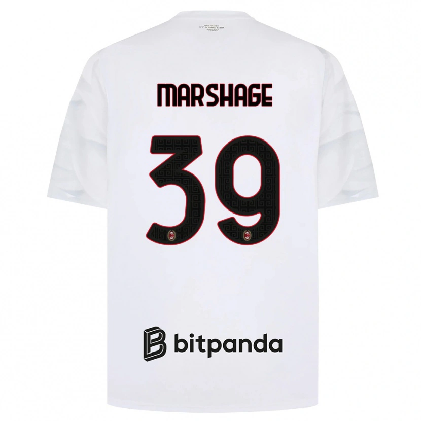 Danxen Kinder Wilgot Marshage #39 Weiß Rot Schwarz Auswärtstrikot Trikot 2026/27 T-Shirt Schweiz