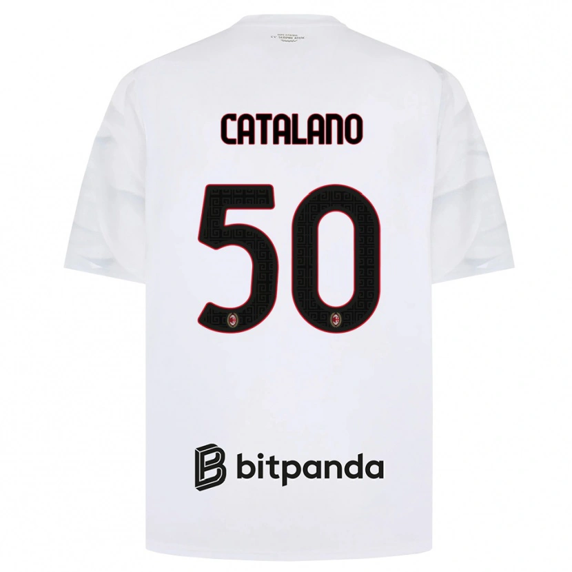 Danxen Kinder Alessio Catalano #50 Weiß Rot Schwarz Auswärtstrikot Trikot 2026/27 T-Shirt Schweiz
