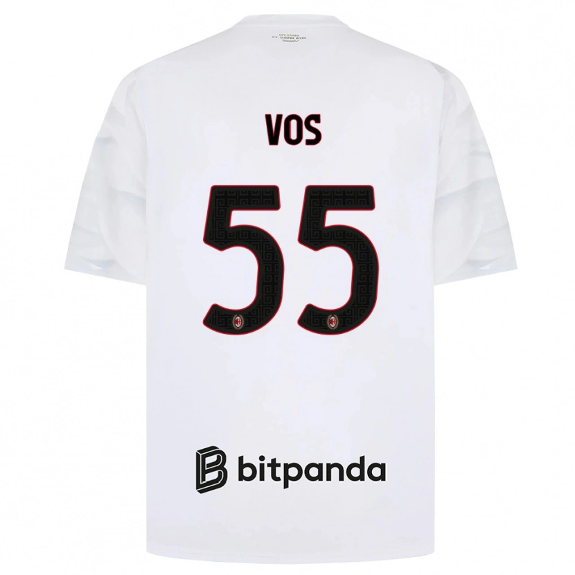 Danxen Kinder Silvano Vos #55 Weiß Rot Schwarz Auswärtstrikot Trikot 2026/27 T-Shirt Schweiz