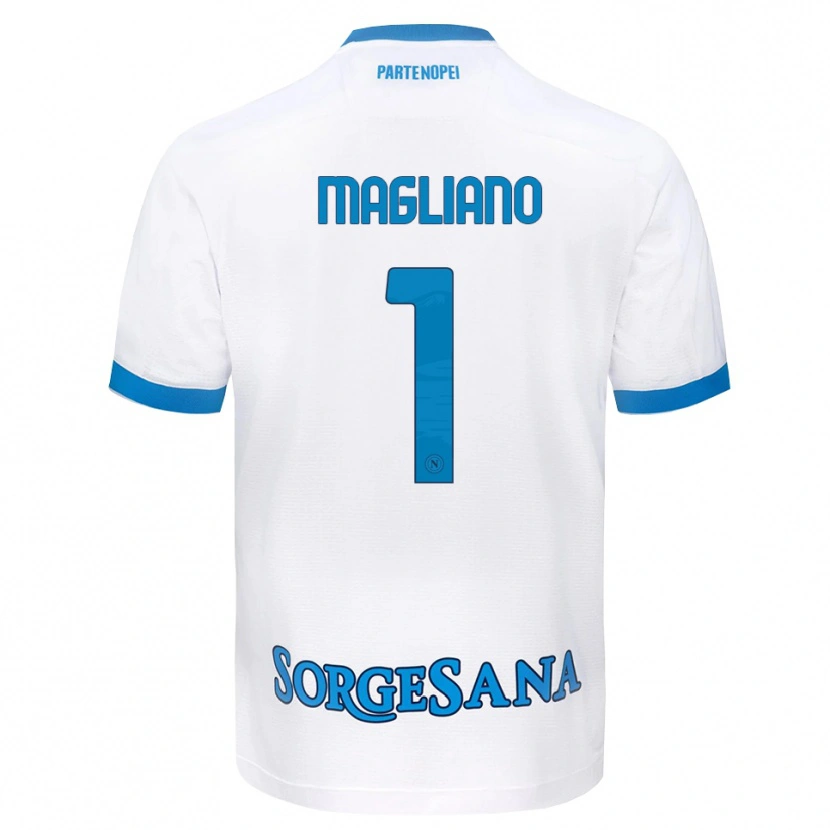Danxen Kinder Mattia Magliano #1 Weiß Hellblau Auswärtstrikot Trikot 2026/27 T-Shirt Schweiz