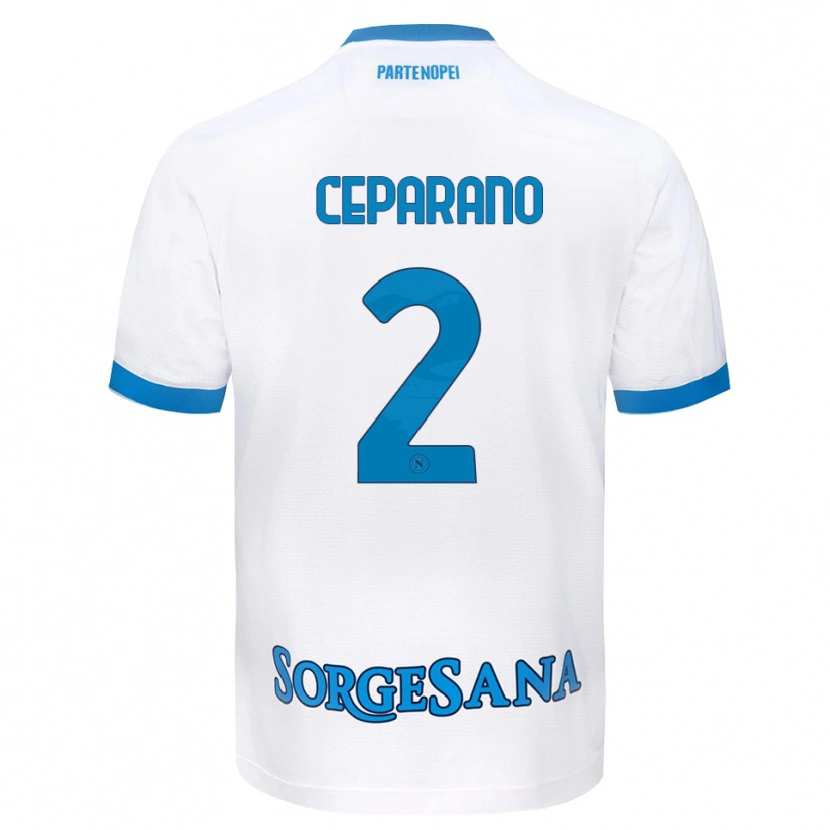 Danxen Kinder Mario Ceparano #2 Weiß Hellblau Auswärtstrikot Trikot 2026/27 T-Shirt Schweiz