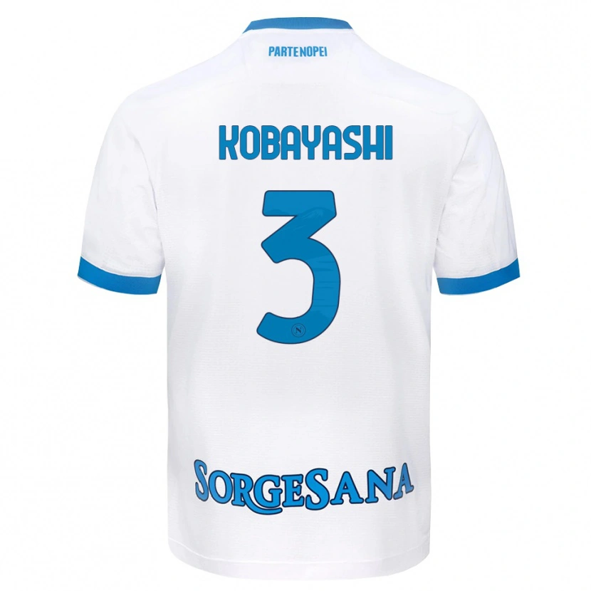 Danxen Kinder Miharu Kobayashi #3 Weiß Hellblau Auswärtstrikot Trikot 2026/27 T-Shirt Schweiz