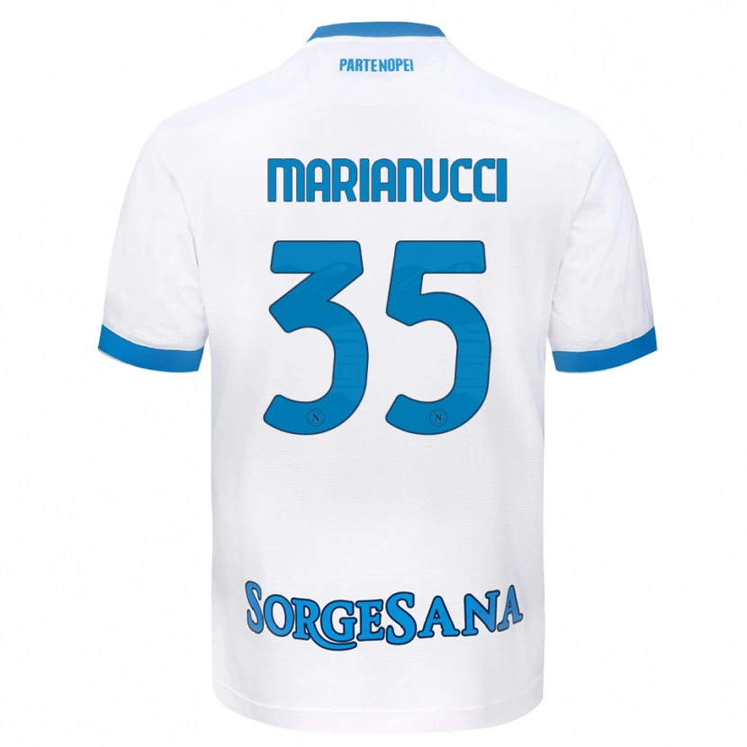 Danxen Kinder Luca Marianucci #35 Weiß Hellblau Auswärtstrikot Trikot 2026/27 T-Shirt Schweiz