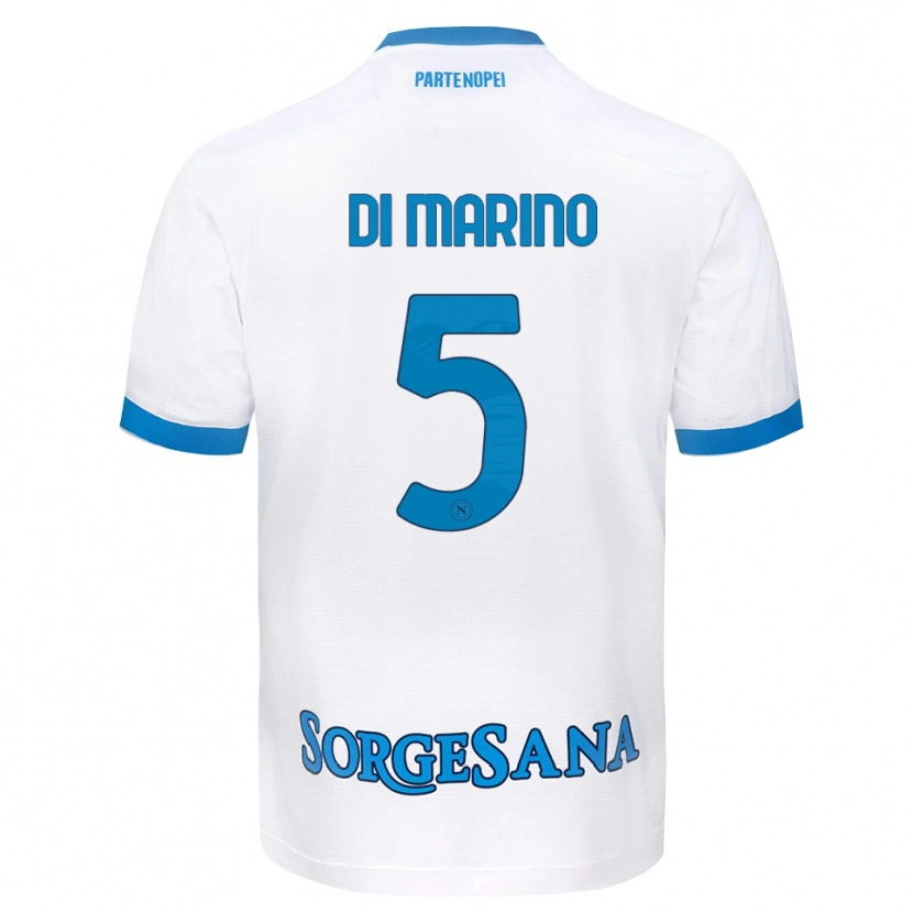 Danxen Kinder Paola Di Marino #5 Weiß Hellblau Auswärtstrikot Trikot 2026/27 T-Shirt Schweiz