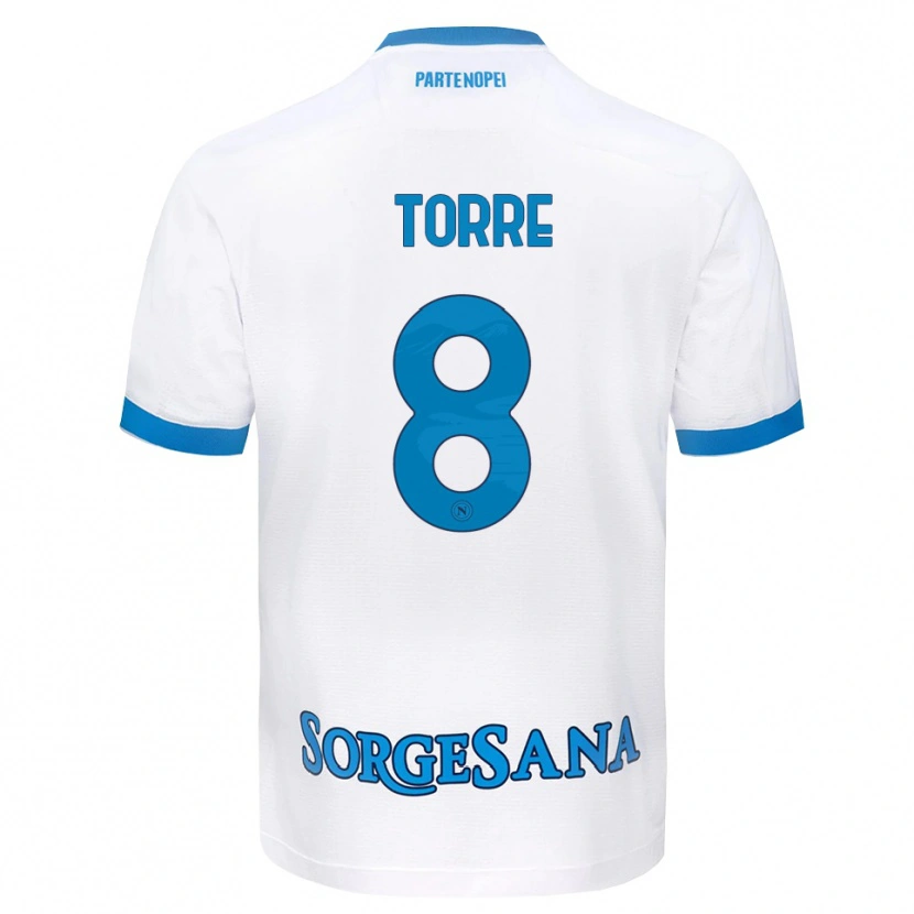 Danxen Kinder Christian Torre #8 Weiß Hellblau Auswärtstrikot Trikot 2026/27 T-Shirt Schweiz