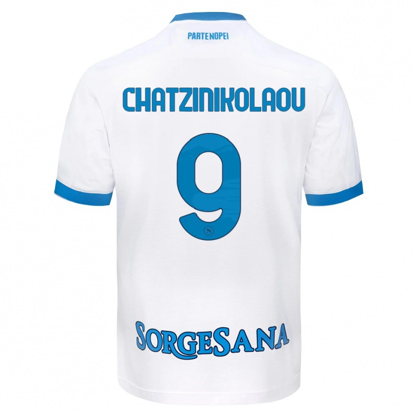Danxen Kinder Despoina Chatzinikolaou #9 Weiß Hellblau Auswärtstrikot Trikot 2026/27 T-Shirt Schweiz