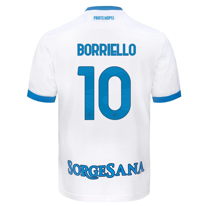 Danxen Kinder Salvatore Borriello #10 Weiß Hellblau Auswärtstrikot Trikot 2026/27 T-Shirt Schweiz