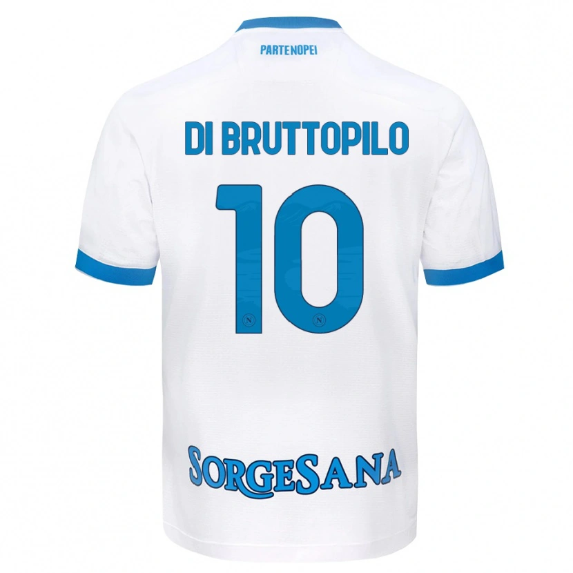 Danxen Kinder Giuseppe Ambrosino Di Bruttopilo #10 Weiß Hellblau Auswärtstrikot Trikot 2026/27 T-Shirt Schweiz
