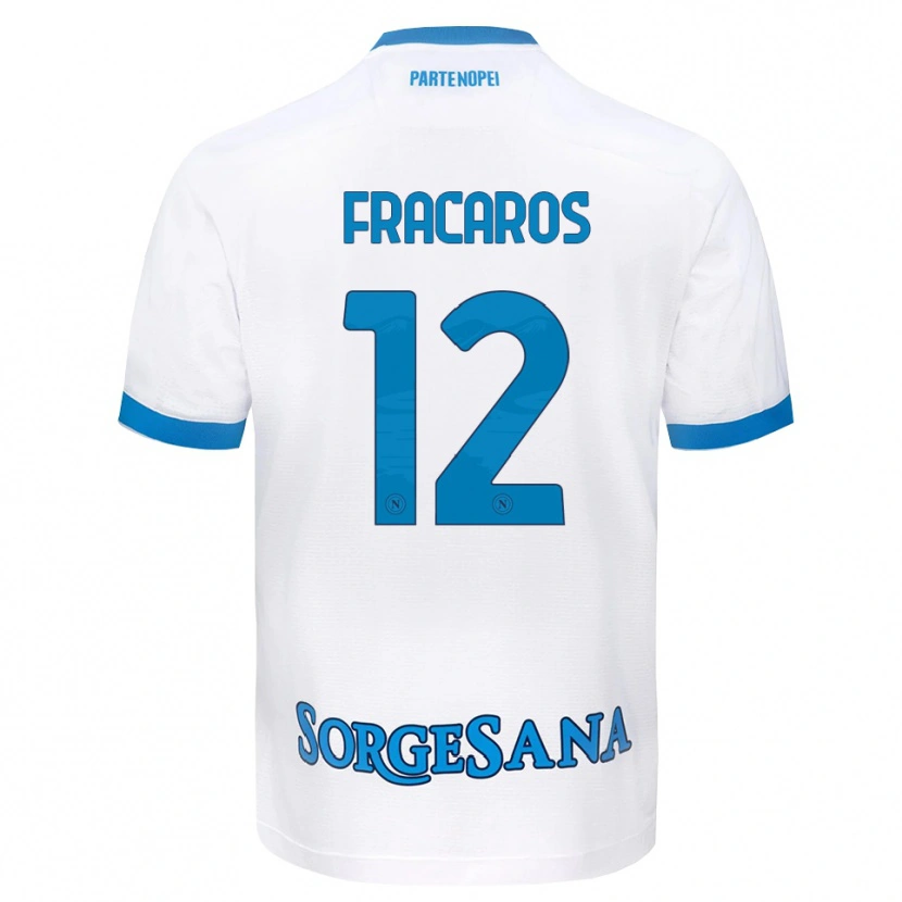 Danxen Kinder Caterina Fracaros #12 Weiß Hellblau Auswärtstrikot Trikot 2026/27 T-Shirt Schweiz