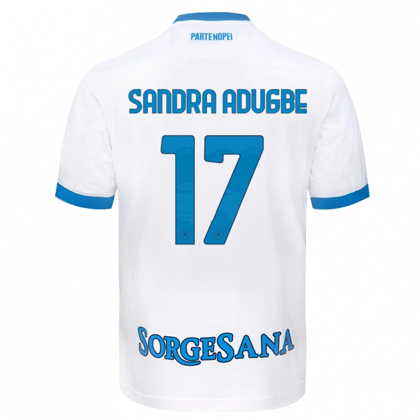 Danxen Kinder Olamide Sandra Adugbe #17 Weiß Hellblau Auswärtstrikot Trikot 2026/27 T-Shirt Schweiz