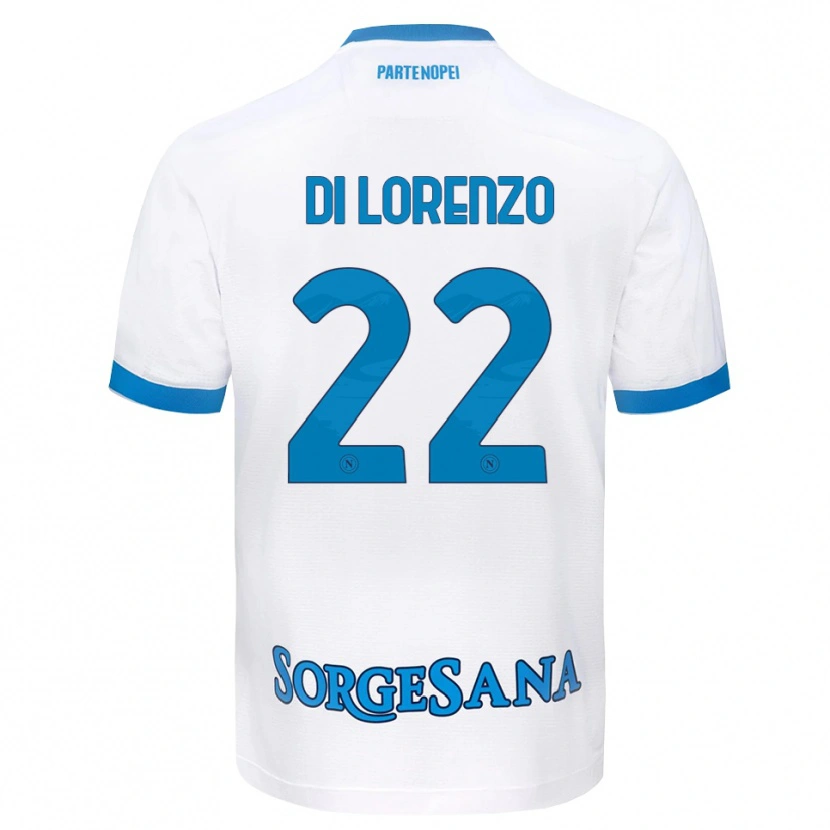 Danxen Kinder Giovanni Di Lorenzo #22 Weiß Hellblau Auswärtstrikot Trikot 2026/27 T-Shirt Schweiz