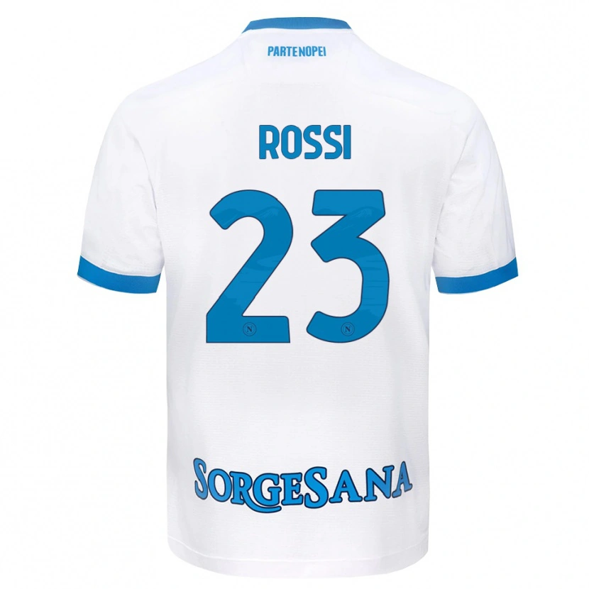 Danxen Kinder Leonardo Rossi #23 Weiß Hellblau Auswärtstrikot Trikot 2026/27 T-Shirt Schweiz