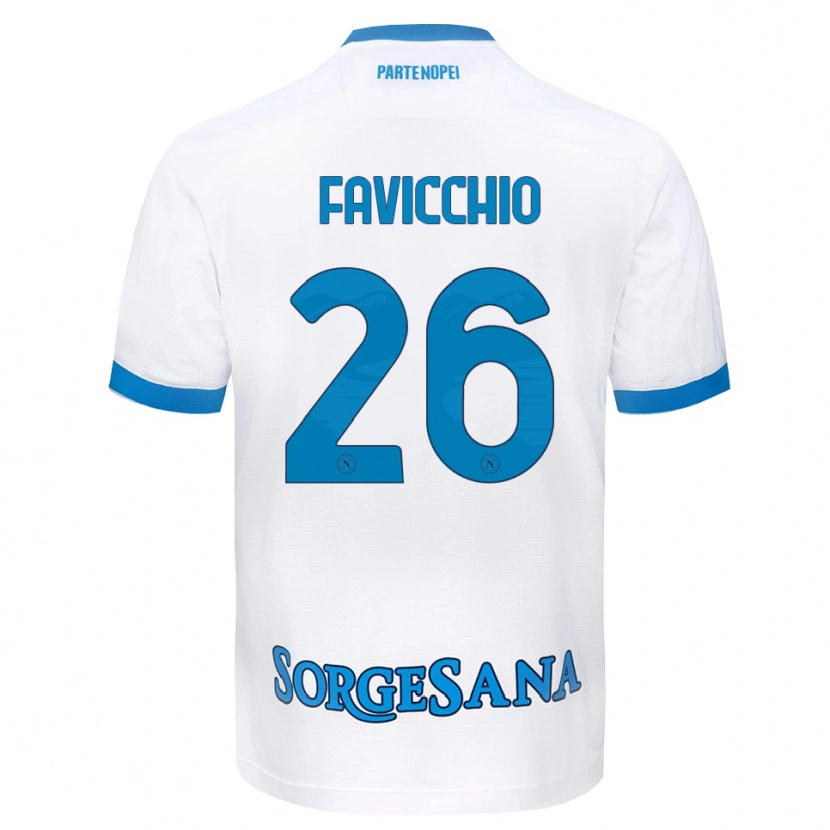 Danxen Kinder Elia Favicchio #26 Weiß Hellblau Auswärtstrikot Trikot 2026/27 T-Shirt Schweiz