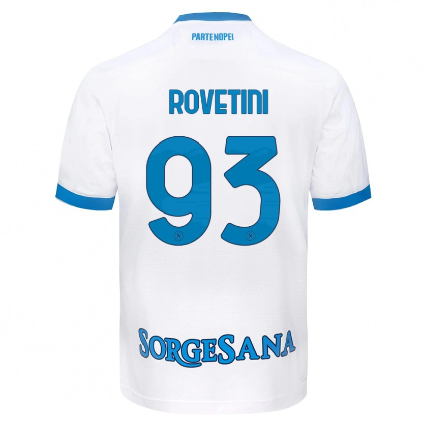 Danxen Kinder Alessandro Rovetini #93 Weiß Hellblau Auswärtstrikot Trikot 2026/27 T-Shirt Schweiz