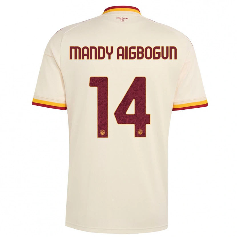 Danxen Kinder Eseosa Mandy Aigbogun #14 Champagner Rot Gelb Auswärtstrikot Trikot 2026/27 T-Shirt Schweiz