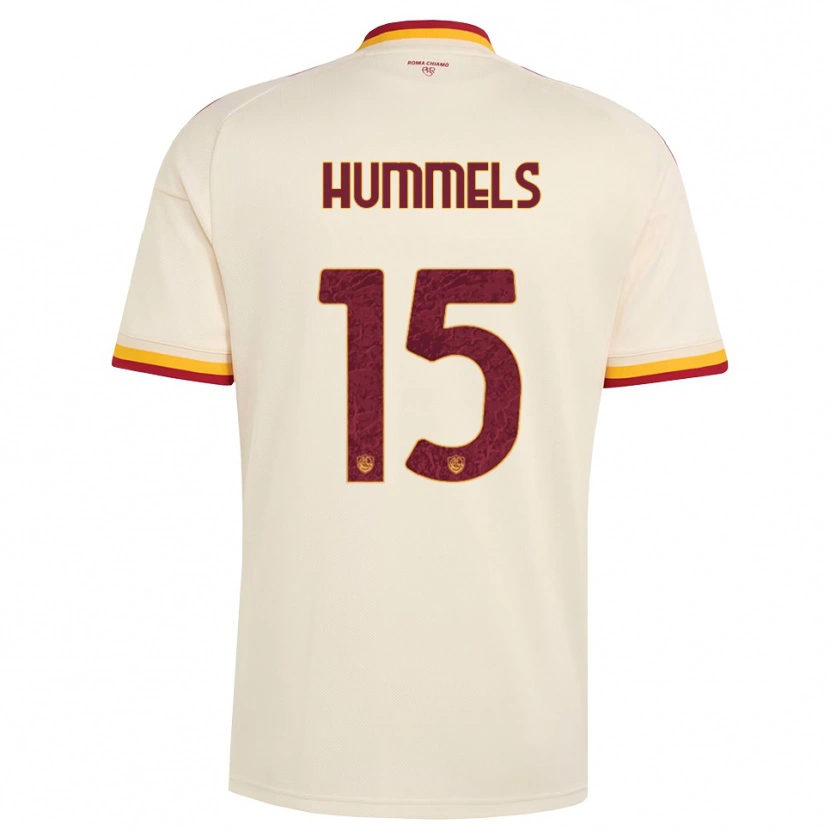 Danxen Kinder Mats Hummels #15 Champagner Rot Gelb Auswärtstrikot Trikot 2026/27 T-Shirt Schweiz