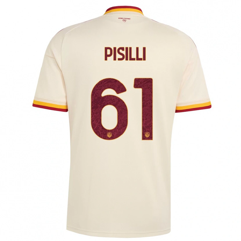 Danxen Kinder Niccolò Pisilli #61 Champagner Rot Gelb Auswärtstrikot Trikot 2026/27 T-Shirt Schweiz