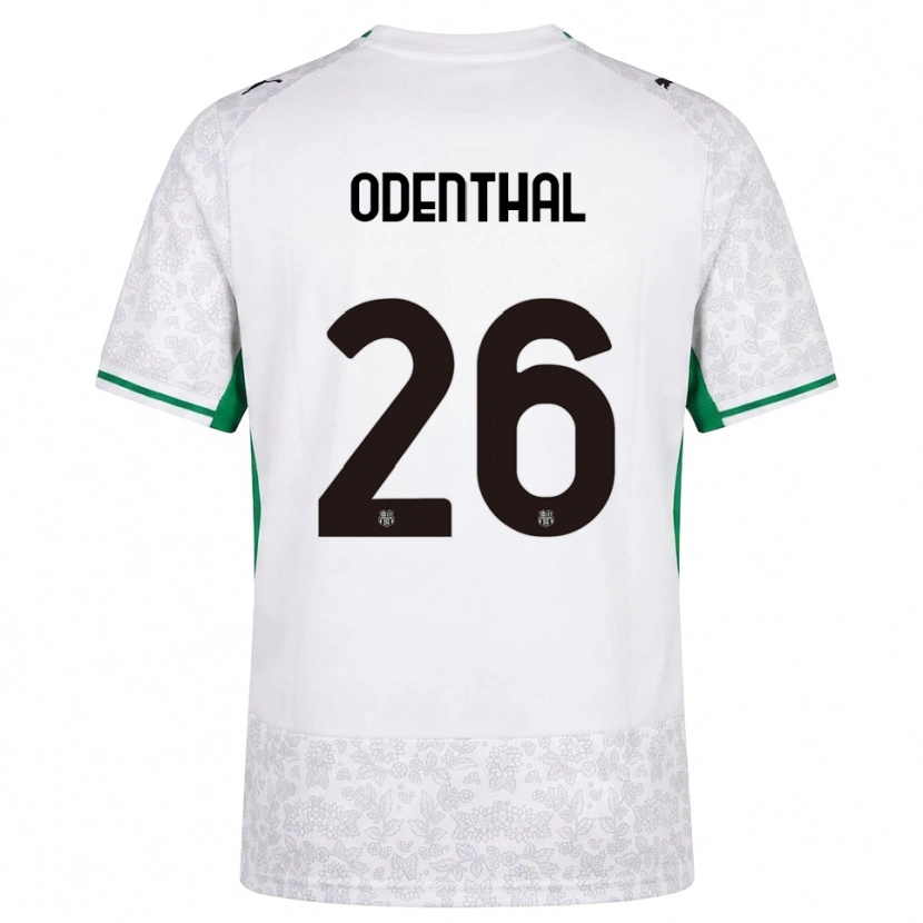 Danxen Kinder Cas Odenthal #26 Weiß Schwarz Grün Auswärtstrikot Trikot 2026/27 T-Shirt Schweiz