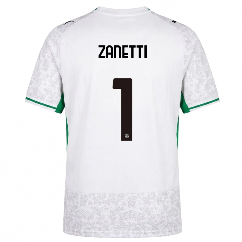 Danxen Kinder Ercole Zanetti #1 Weiß Schwarz Grün Auswärtstrikot Trikot 2026/27 T-Shirt Schweiz