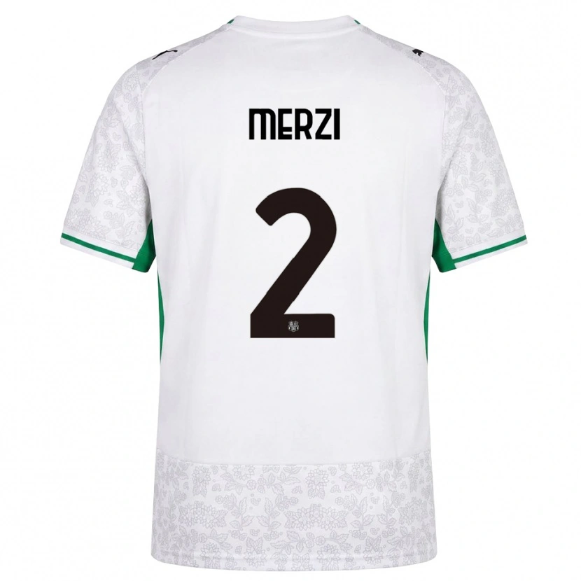 Danxen Kinder Matteo Merzi #2 Weiß Schwarz Grün Auswärtstrikot Trikot 2026/27 T-Shirt Schweiz