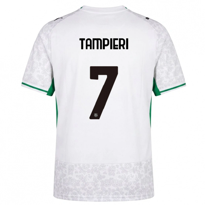 Danxen Kinder Diego Tampieri #7 Weiß Schwarz Grün Auswärtstrikot Trikot 2026/27 T-Shirt Schweiz