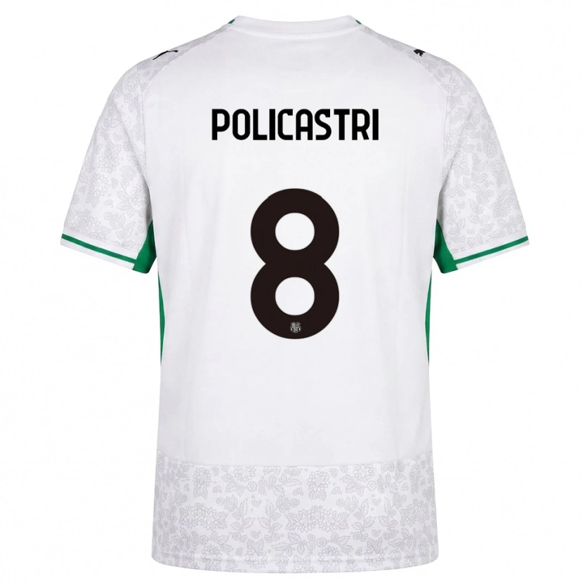 Danxen Kinder Giuseppe Policastri #8 Weiß Schwarz Grün Auswärtstrikot Trikot 2026/27 T-Shirt Schweiz