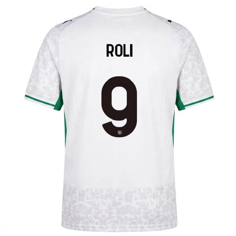 Danxen Kinder Riccardo Roli #9 Weiß Schwarz Grün Auswärtstrikot Trikot 2026/27 T-Shirt Schweiz
