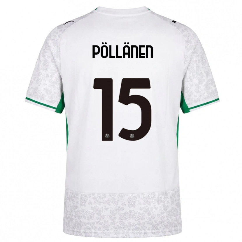 Danxen Kinder Pharez Pöllänen #15 Weiß Schwarz Grün Auswärtstrikot Trikot 2026/27 T-Shirt Schweiz