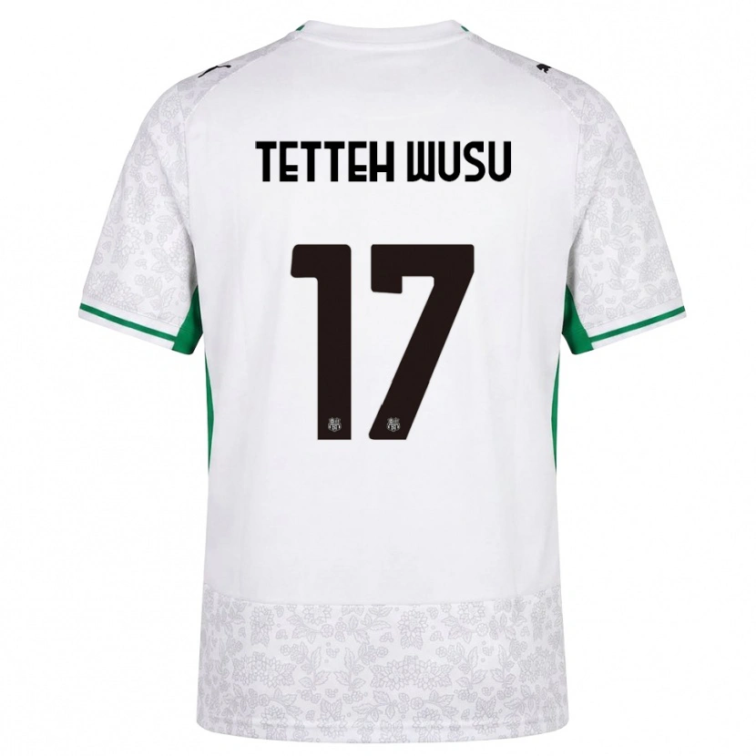 Danxen Kinder Mattias Tetteh Wusu #17 Weiß Schwarz Grün Auswärtstrikot Trikot 2026/27 T-Shirt Schweiz