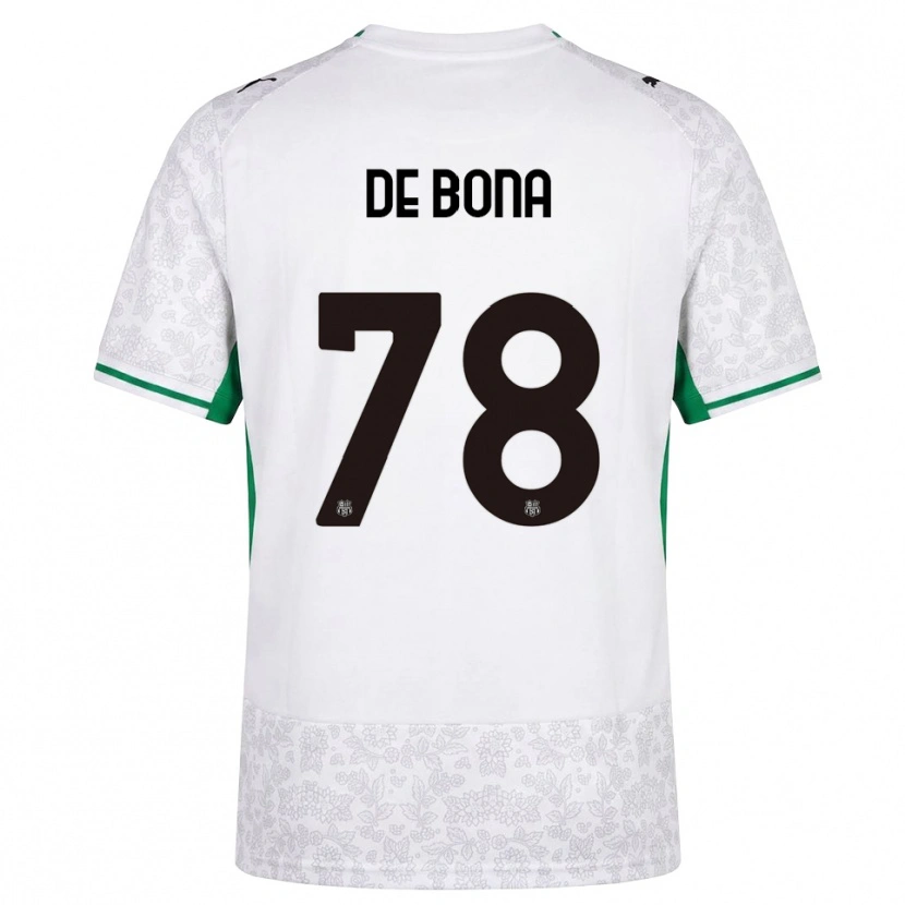 Danxen Kinder Francesca De Bona #78 Weiß Schwarz Grün Auswärtstrikot Trikot 2026/27 T-Shirt Schweiz