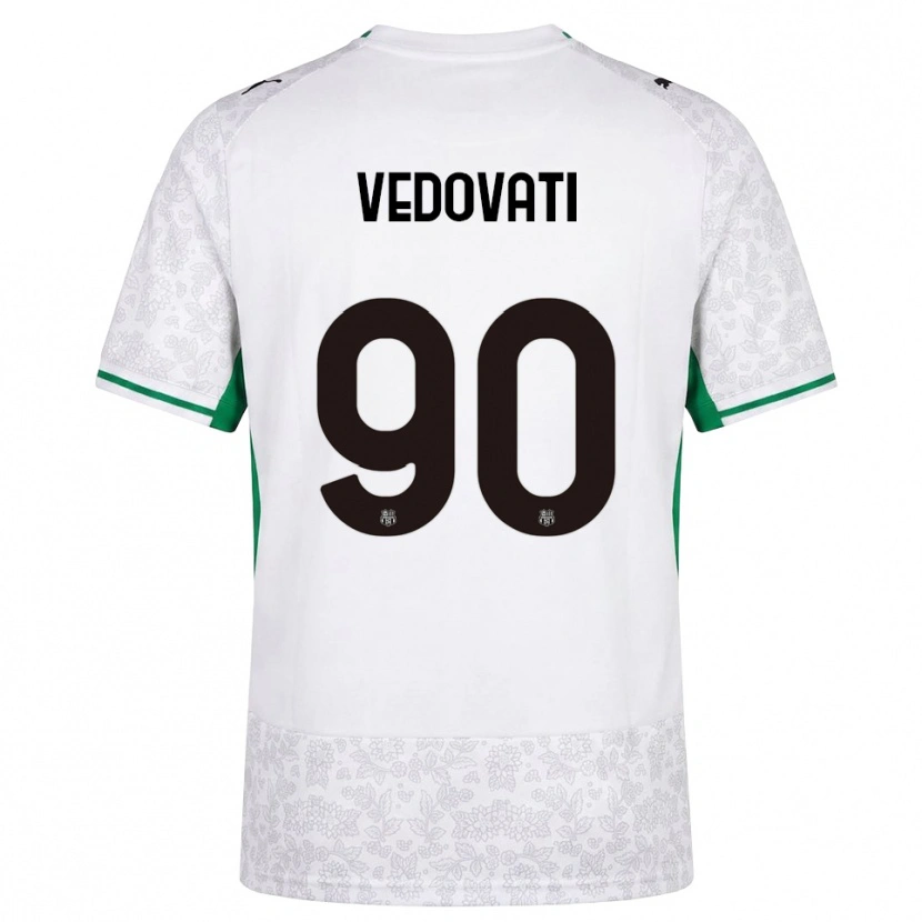 Danxen Kinder Gabriele Vedovati #90 Weiß Schwarz Grün Auswärtstrikot Trikot 2026/27 T-Shirt Schweiz