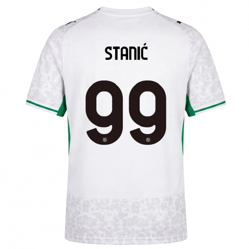 Danxen Kinder Paulina Stanić #99 Weiß Schwarz Grün Auswärtstrikot Trikot 2026/27 T-Shirt Schweiz